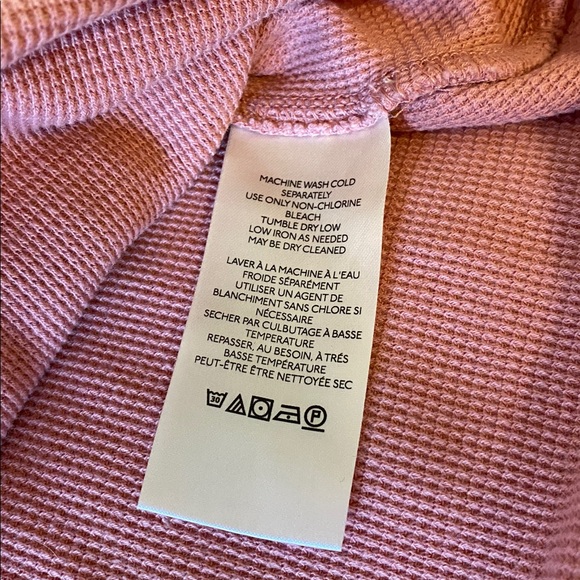 We The Free Fuji Off The Shoulder Thermal Top. Size Medium. Pink. Free People. - Picture 8 of 12